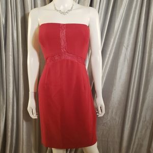 Max and Cleo Lace Strapless Cocktail Dress